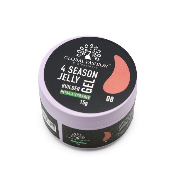 Гель для моделирования ногтей 15 г, 4 Season Jelly Builder Gel, 08 26080 фото