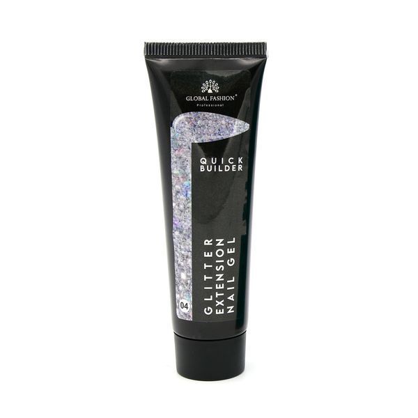 Цветной полигель с глиттером 04, Global Fashion, 30 гр 14282 фото