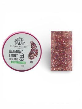 Гель для моделювання нігтів 15 г Diamond Light Builder Gel 04 26981 фото