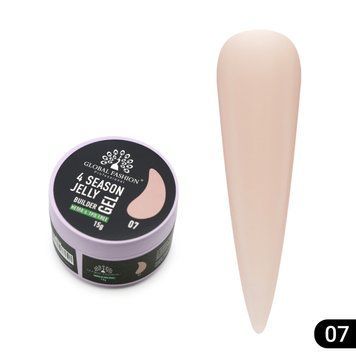 Гель для моделювання нігтів 15 г, 4 Season Jelly Builder Gel, 07 26079 фото
