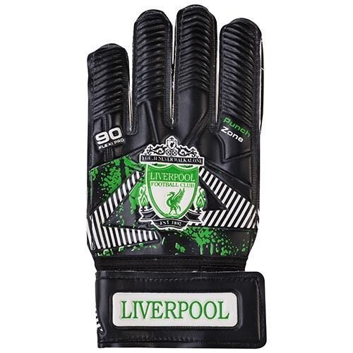 Вратарские перчатки Latex Foam LIVERPOOL, чёрно-белый, размер 6 GGLF-LV/6 фото