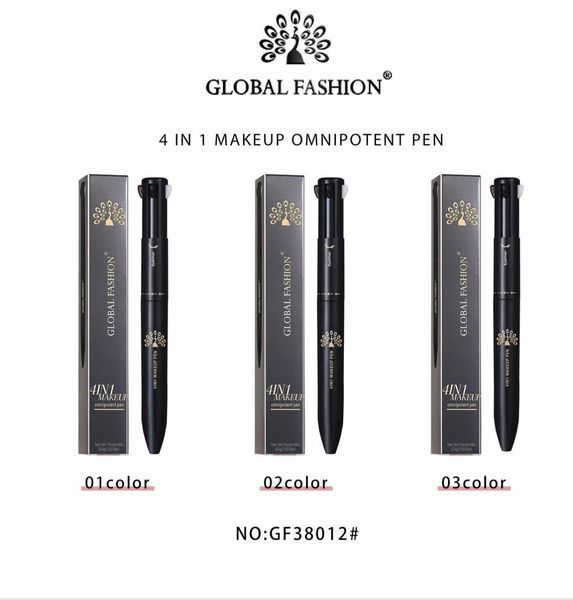 Ручка для макияжа 4 в 1 Global Fashion, GF38012 #03 24415 фото