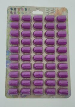 Ковпачки 16*25 мм, #120, 50 шт (на планшетці) для педикюру, lilac 23262 фото