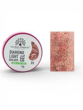 Гель для моделювання нігтів 15 г Diamond Light Builder Gel 03 26980 фото