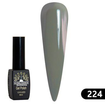 Гель лак BLACK ELITE 224, Global Fashion, 8 мл 2452 фото