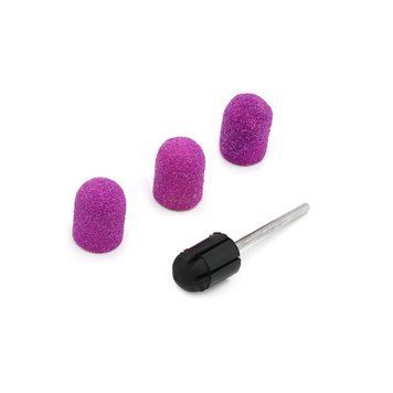 Cap set (3 pcs.) and rubber nozzle, size 10*15 mm, #80 liliac 16789 фото