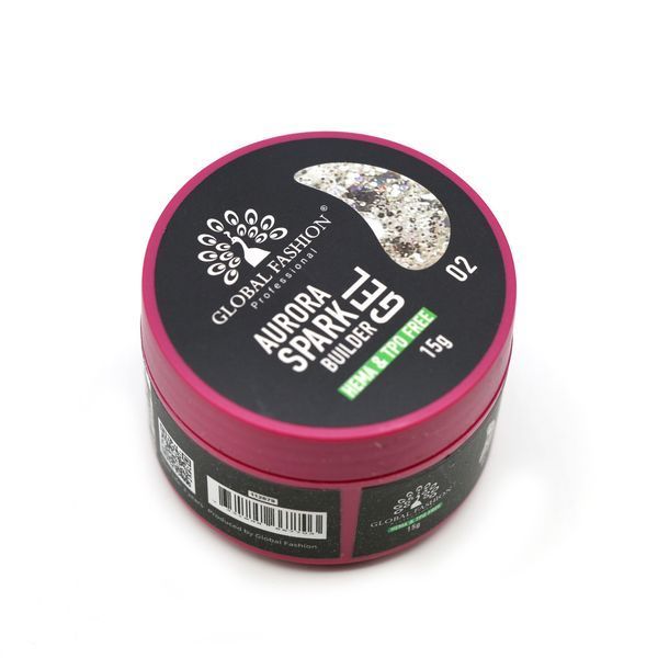 Гель для моделювання нігтів 15 гр, Aurora Spark Builder gel 02 26828 фото