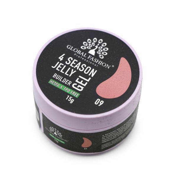 Гель для моделювання нігтів 15 г, 4 Season Jelly Builder Gel, 09 26081 фото