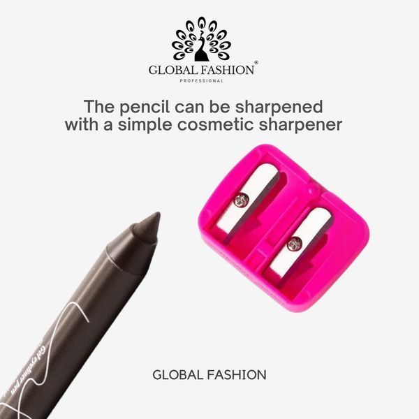 Гелевый карандаш для глаз, Global Fashion, 03, dark brown 25010 фото