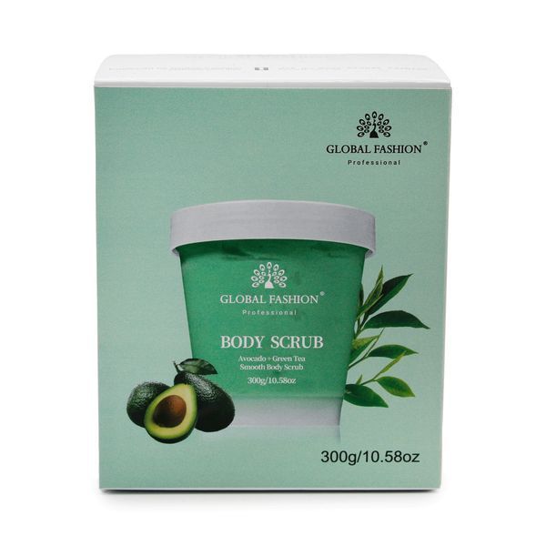 Скраб для тіла, Global Fashion, Body Scrub, Avocado & Green Tea, 300g 25057 фото