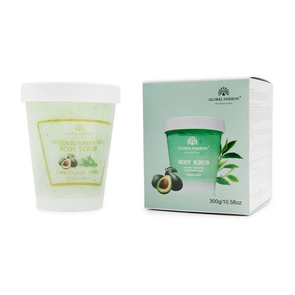 Скраб для тіла, Global Fashion, Body Scrub, Avocado & Green Tea, 300g 25057 фото