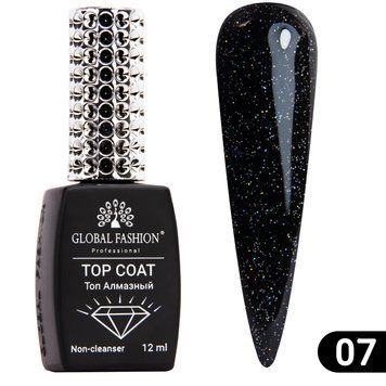 Топ с глиттером Galaxy Top Coat 07, 12 мл 11155 фото