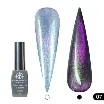 Гель лак кошачий глаз Galaxy Aurora Cat Eye Global Fashion, 8мл, 007 24838 фото