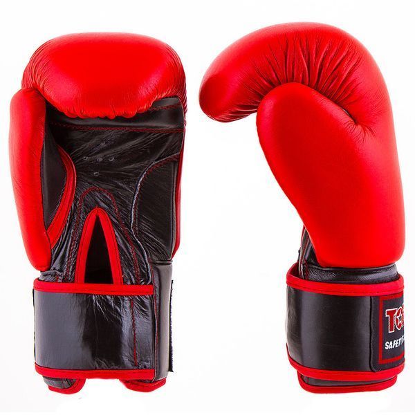 Боксерські рукавички TopTen, шкіра, 10oz, червоний TT025-10R фото