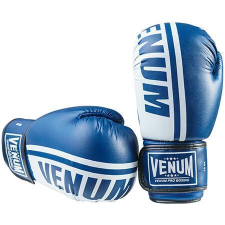 Боксерські рукавички Venum, PVC-19, 12oz, синій VM19-12B фото