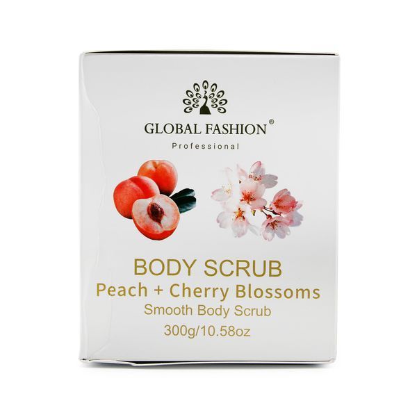 Скраб для тела, Global Fashion, Body Scrub, Peach & Cherry Blossoms, 300g 25058 фото