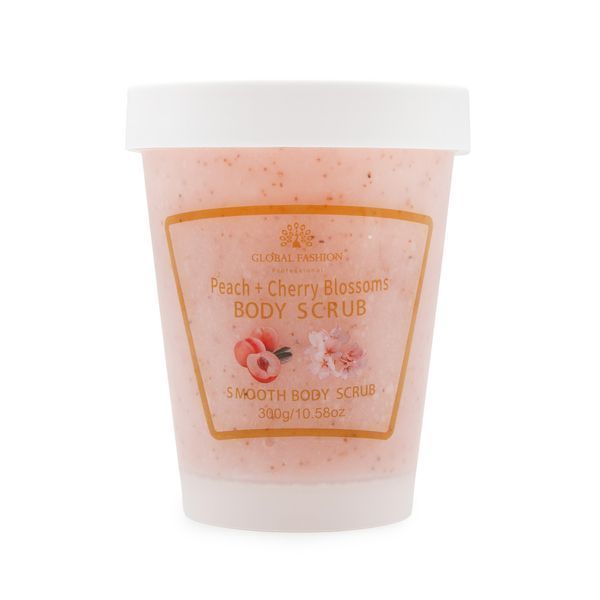 Скраб для тела, Global Fashion, Body Scrub, Peach & Cherry Blossoms, 300g 25058 фото