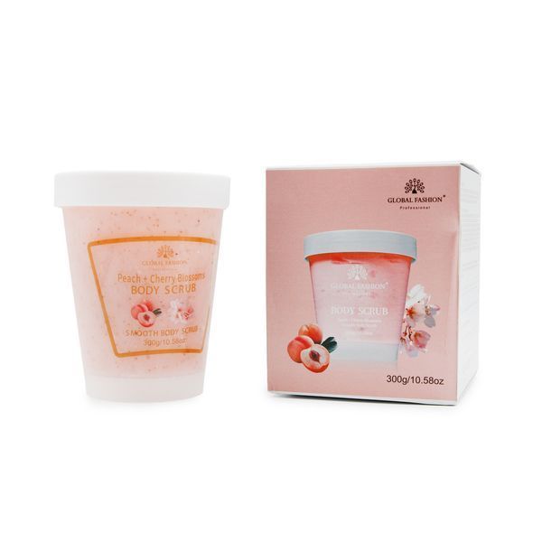 Скраб для тела, Global Fashion, Body Scrub, Peach & Cherry Blossoms, 300g 25058 фото