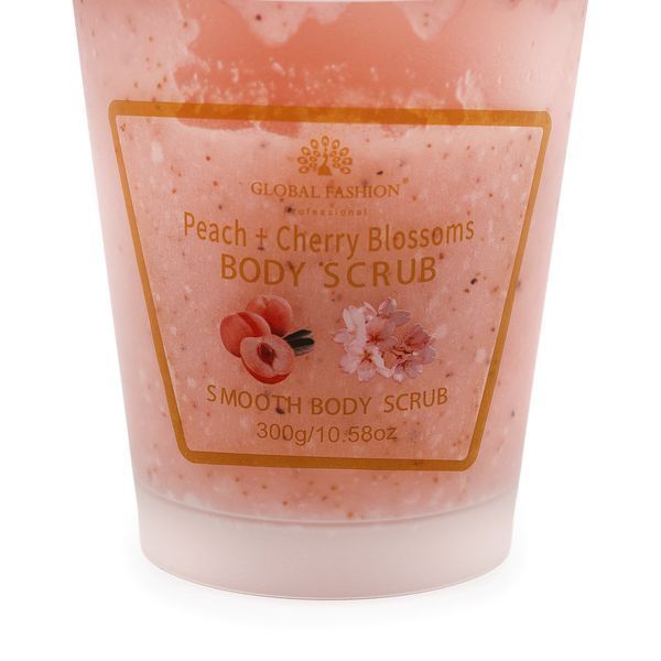 Скраб для тела, Global Fashion, Body Scrub, Peach & Cherry Blossoms, 300g 25058 фото