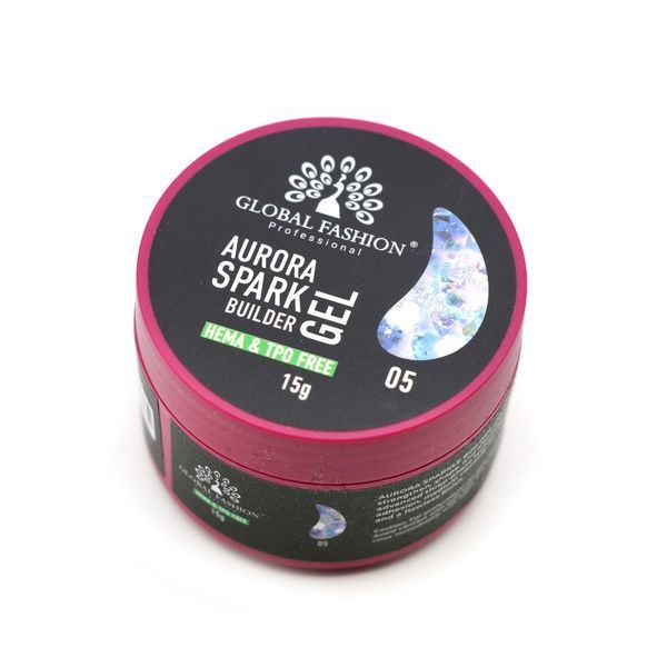 Гель для моделирования ногтей 15 гр, Aurora Spark Builder gel 05 26831 фото