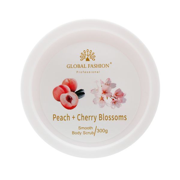 Скраб для тела, Global Fashion, Body Scrub, Peach & Cherry Blossoms, 300g 25058 фото