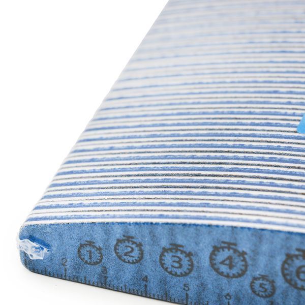 Nail file with ruler, 150/150, blue 25571 фото