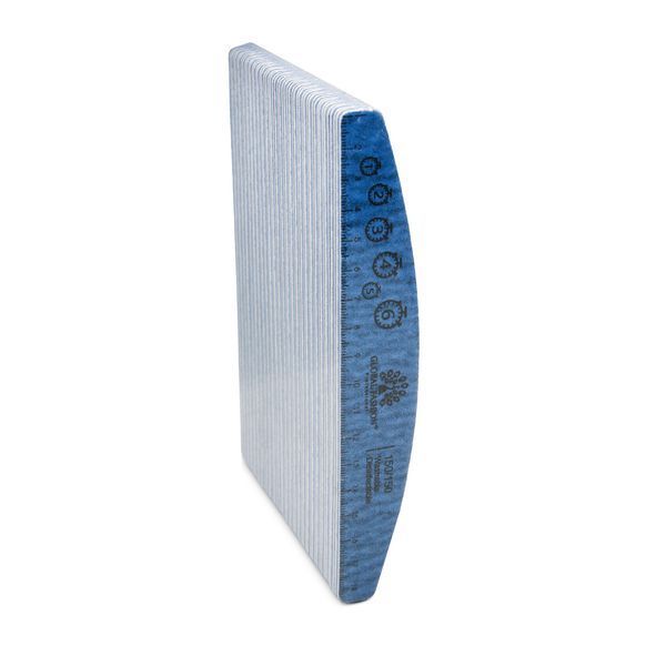 Nail file with ruler, 150/150, blue 25571 фото