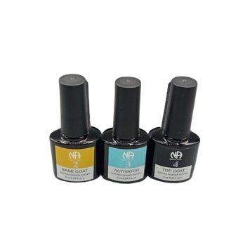 Набір для Діп нарощування (база, активатор, топ) Queen Nails по 8 мл 2970678810 фото