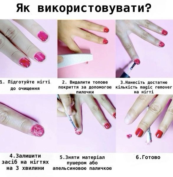 Жидкость для снятия гель-лака Magic Remover Global Fashion, 15 ml 12035 фото