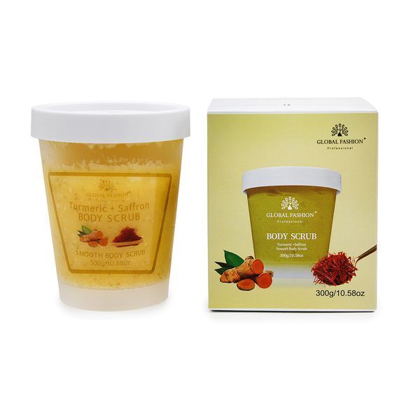 Скраб для тіла , Global Fashion, Body Scrub, Turmeric & Saffron, 300g 25059 фото