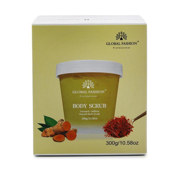 Скраб для тіла , Global Fashion, Body Scrub, Turmeric & Saffron, 300g 25059 фото
