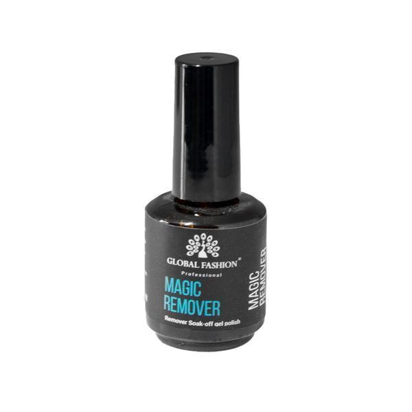 Жидкость для снятия гель-лака Magic Remover Global Fashion, 15 ml 12035 фото