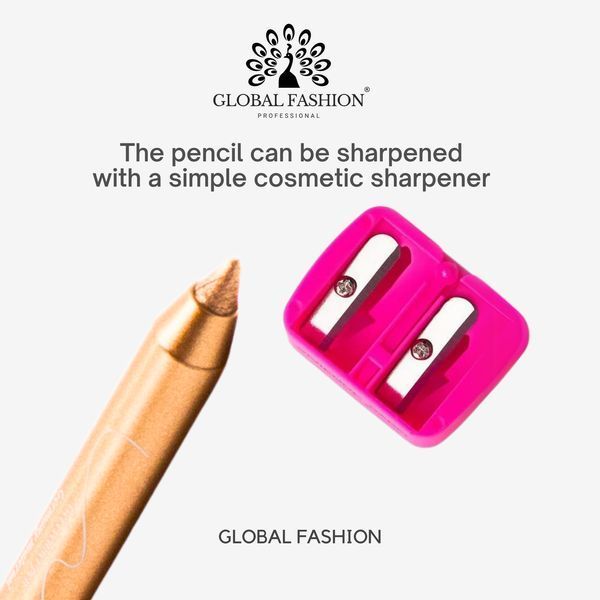 Гелевый карандаш для глаз, Global Fashion, 07, golden 25014 фото