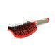 Flat brush with natural bristles Global Fashion 1501 red 16772 фото 2