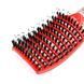 Flat brush with natural bristles Global Fashion 1501 red 16772 фото 4