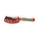 Flat brush with natural bristles Global Fashion 1501 red 16772 фото 3