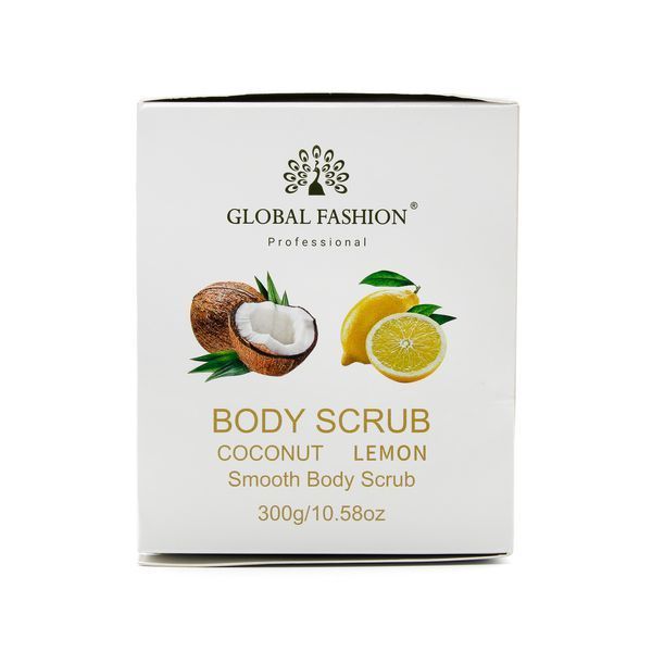 Скраб для тіла , Global Fashion, Body Scrub, Coconut Lemon, 300g 25148 фото