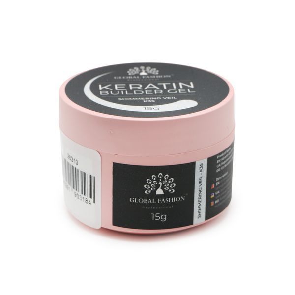 KERATIN BUILDER GEL, K35, Global Fashion, 15 g 26310 фото