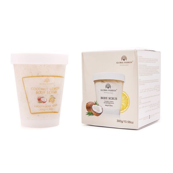 Скраб для тіла , Global Fashion, Body Scrub, Coconut Lemon, 300g 25148 фото