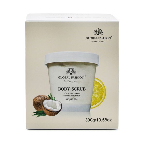 Скраб для тіла , Global Fashion, Body Scrub, Coconut Lemon, 300g 25148 фото