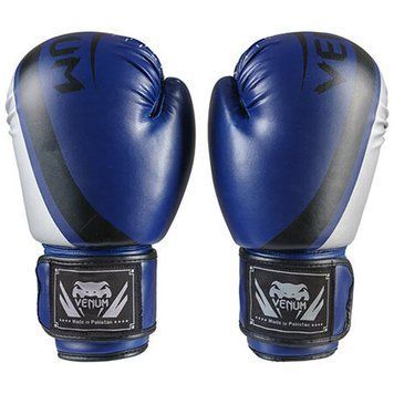 Боксерські рукавички Venum, DX-55, 12 oz, синій-срібло VM55-12BS фото