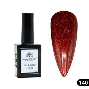 Gel polish Global Fashion, Gel polish 15 ml, 140 23978 фото