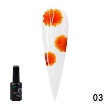 Гель лак Flowers Ball Global Fashion, с эффектом растекания (по мокрому), 10 мл 03 11358 фото
