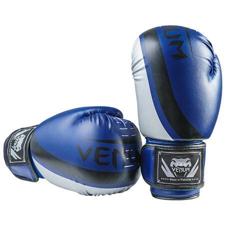 Боксерські рукавички Venum, DX-55, 12 oz, синій-срібло VM55-12BS фото