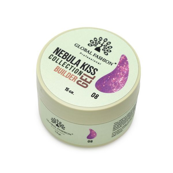 Гель для моделювання нігтів 15 г, Nebula Kiss Builder Gel 08 26220 фото
