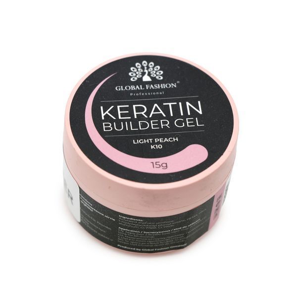 KERATIN BUILDER GEL, K10, Global Fashion, 15 g 26280 фото