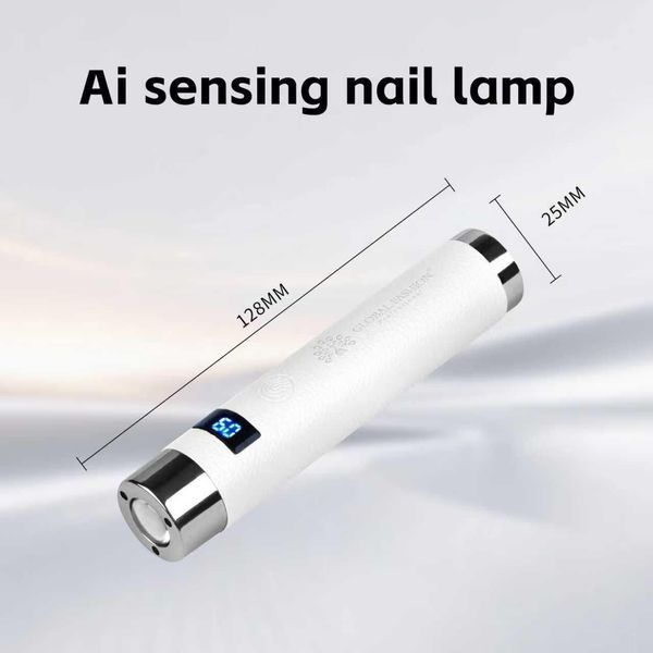 Лампа для маникюра 5W UV/LED GFL-AI 2 Pro на аккумуляторе с USB, светло-розовая 26915 фото