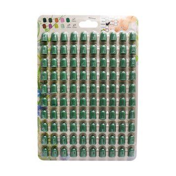 Ковпачки 10*15 мм, #180, 100 шт (на планшетці) для педикюру, green 23144 фото