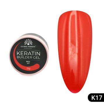 KERATIN BUILDER GEL, K17, Global Fashion, 15 g 26288 фото