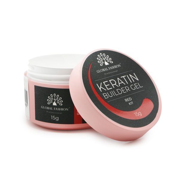 KERATIN BUILDER GEL, K17, Global Fashion, 15 g 26288 фото